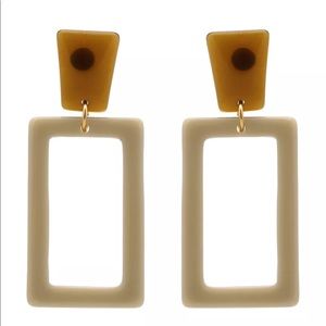 •nwt• acrylic geometric fashion earrings